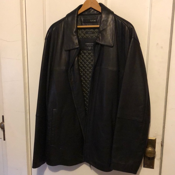 EUC  Black Claiborne Lambskin Coat - Picture 1 of 5